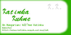 katinka kuhne business card